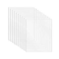 DRERIO 10 Pcs Plaque Acrylique Transparente, 10x15cm - 1mm Place Transparent, Feuille de Plastique pour Cadre Photo, Présentatio