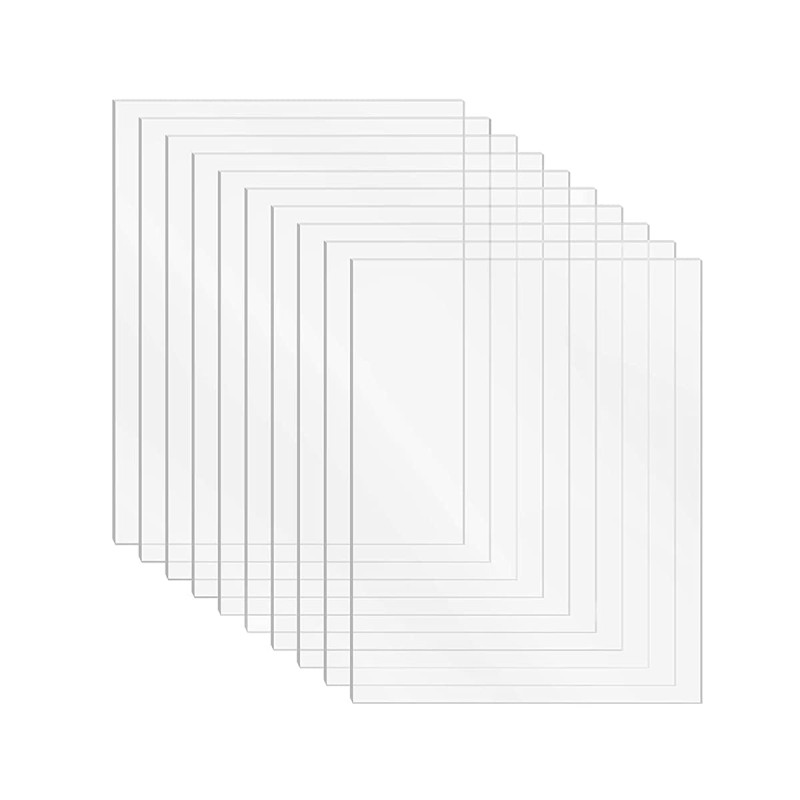 DRERIO 10 Pcs Plaque Acrylique Transparente, 10x15cm - 1mm Place Transparent, Feuille de Plastique pour Cadre Photo, Présentatio DRERIO 10 Pcs Plaque Acrylique Transparente, 10x15cm - 1mm Place Transparent, Feuille de Plastique pour Cadre Photo, Présentatio