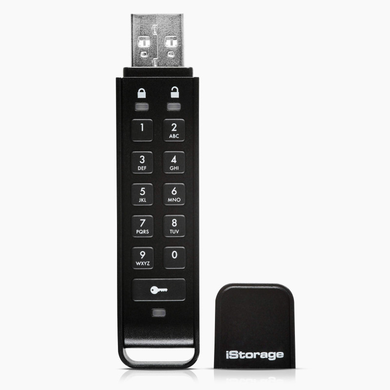 iStorage datAshur Personal2 16 GB - Clé USB sécurisée - Protégé par mot de passe - Portable - Cryptage matériel de qualité milit