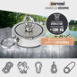 Sensei Kit de Pêche à l'Aimant, Aimant Néodyme Double Face 500 kg N52 avec Accessories Sensei Kit de Pêche à l'Aimant, Aimant Néodyme Double Face 500 kg N52 avec Accessories