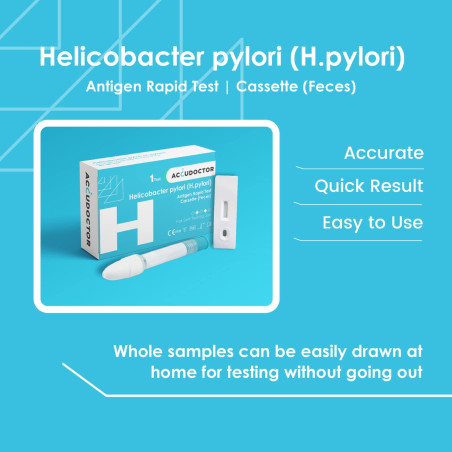 Accudoctor Helicobacter Pylori Test traitement test helicobacter pylori depistage - auto-test helico bacter auto test H. Pylori