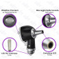 Mini otoscope à fibre optique noir avec LED supplémentaire remplaçable pour adultes et animaux de compagnie Mini otoscope à fibre optique noir avec LED supplémentaire remplaçable pour adultes et animaux de compagnie