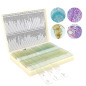 Lot de 120 lames de microscope préparées avec spécimens pour enfants et adultes Lot de 120 lames de microscope préparées avec spécimens pour enfants et adultes