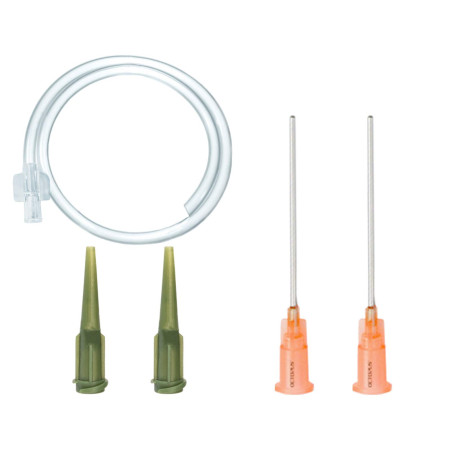 Set de seringues - 60ml Softmatik LuerLock + 10ml Softmatik Luer Syringe avec aiguille émoussée de 40mm, 2x embout de dosage et 