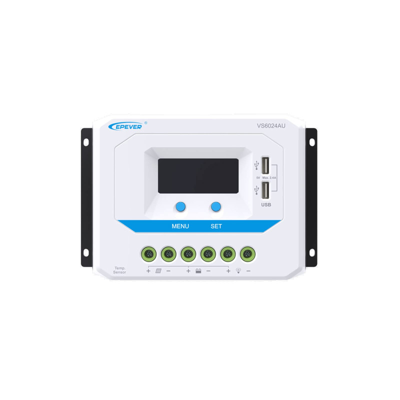 EPEVER PWM Contrôleur de Charge 60A 12V/24V, Contrôleur de Charge solaire avec écran LCD Connexion USB 2502460 EPEVER PWM Contrôleur de Charge 60A 12V/24V, Contrôleur de Charge solaire avec écran LCD Connexion USB 2502460