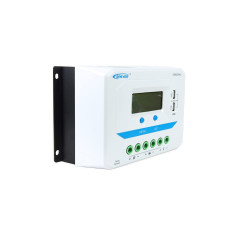 EPEVER PWM Contrôleur de Charge 60A 12V/24V, Contrôleur de Charge solaire avec écran LCD Connexion USB 2502460