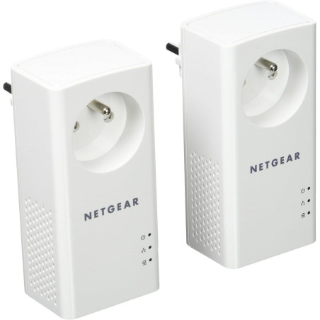NETGEAR PLP1000-100FRS, Pack de 2 prises CPL 1000 Mbps avec Prise filtrée et 1 Port Ethernet, idéal pour avoir internet partout 