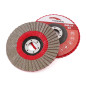HOMESOM 5 pouces 1 pc 60 meules à grain disque abrasif de ponçage à lamelles pour meuleuse d'angle tampon de ponçage diamant HOMESOM 5 pouces 1 pc 60 meules à grain disque abrasif de ponçage à lamelles pour meuleuse d'angle tampon de ponçage diamant
