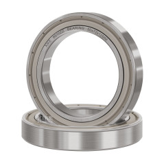 XiKe - Roulements à billes 6910ZZ (50x72x12 mm) en acier 100Cr6, pré-lubrifiés avec double joint métallique (ZZ) - Lot de 2 pièc