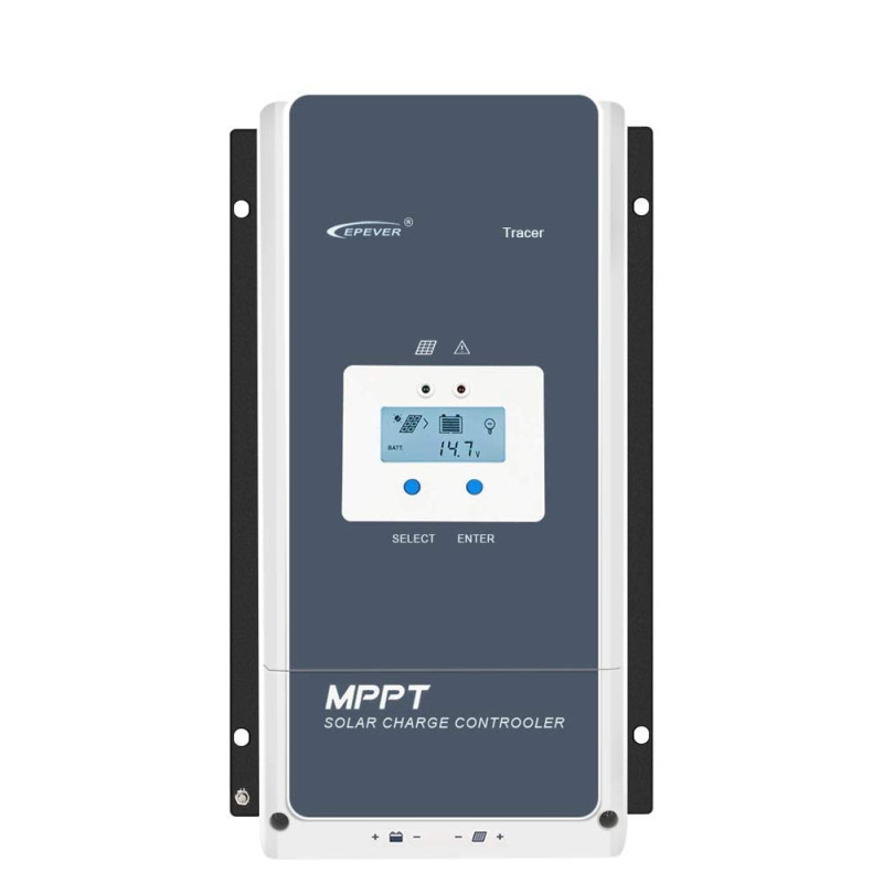 EPEVER 80A MPPT Régulateur de Charge Solaire 12V/24V/36V/48V avec Écran LCD, Tension de Circuit Ouvert Jusqu'à 150V pour Scellé,