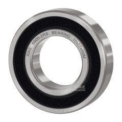 XiKe - Roulements à billes 6900-2RS (10x22x6 mm) en acier 100Cr6, pré-lubrifiés avec double joint caoutchouc (2RS) - Lot de 2 pi
