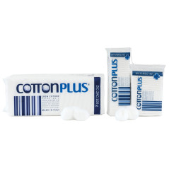 Cotton Plus ZIG ZAG 100 g - LIGNE MÉDICALE | 100% pur coton hydrophile cardé pour usage médical | Doux et absorbant.