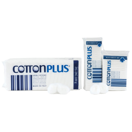 Cotton Plus ZIG ZAG 100 g - LIGNE MÉDICALE | 100% pur coton hydrophile cardé pour usage médical | Doux et absorbant.