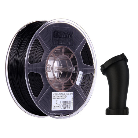eSUN Nylon Fibre de Carbone Filament 1.75mm, Imprimante 3D Filament PA-CF, Précision Dimensionnelle +/- 0.05mm, 1KG Bobine (2.2
