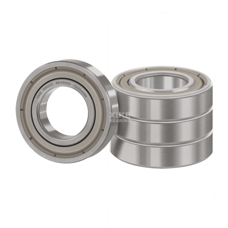 XiKe - Roulements à billes 6902ZZ (15x28x7 mm) en acier 100Cr6, pré-lubrifiés avec double joint métallique (ZZ) - Lot de 4 pièce XiKe - Roulements à billes 6902ZZ (15x28x7 mm) en acier 100Cr6, pré-lubrifiés avec double joint métallique (ZZ) - Lot de 4 pièce