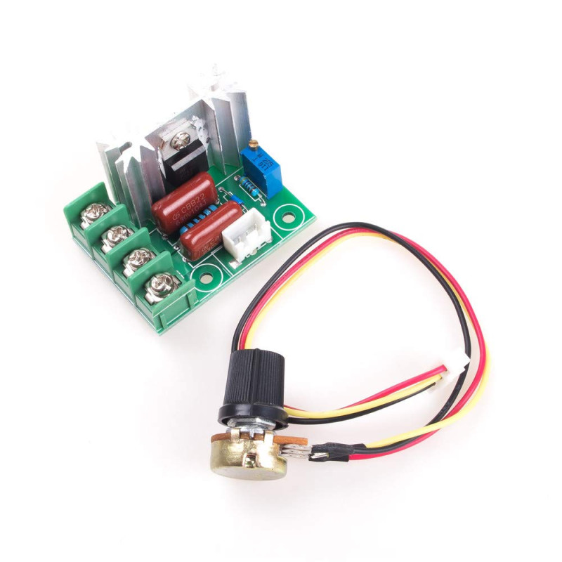 ANGEEK 2000W AC 50-220V 25A SCR Régulateur de Vitesse Régulateur de Tension Régulateur de Vitesse Moteur réglable Variateur LED ANGEEK 2000W AC 50-220V 25A SCR Régulateur de Vitesse Régulateur de Tension Régulateur de Vitesse Moteur réglable Variateur LED