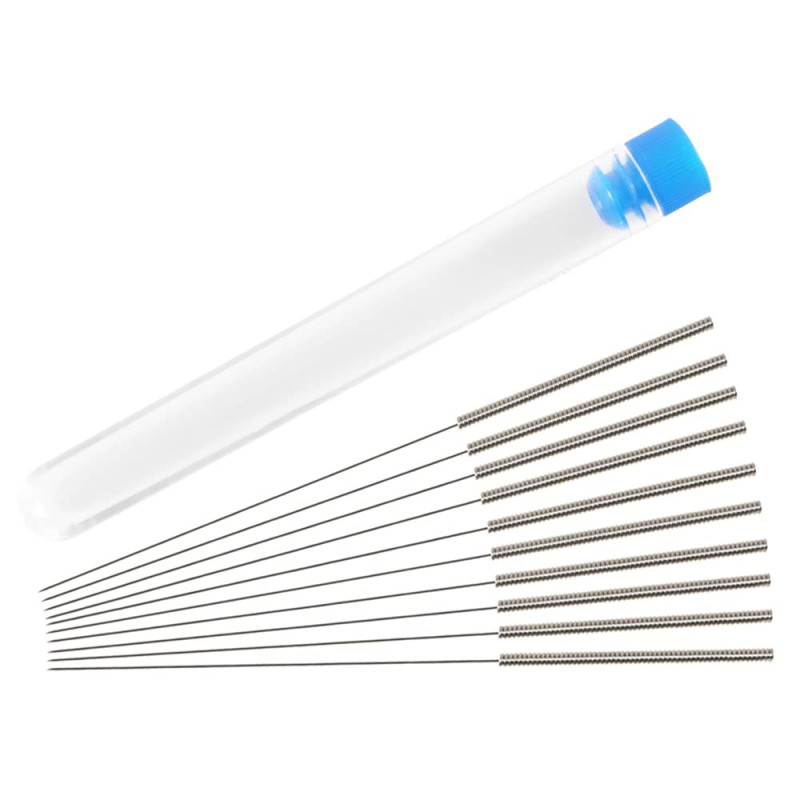 Aokin Kit de nettoyage de buse d'imprimante 3D, 10 aiguilles de 0.4mm, kit d'outils de nettoyage de buse en acier inoxydable Aokin Kit de nettoyage de buse d'imprimante 3D, 10 aiguilles de 0.4mm, kit d'outils de nettoyage de buse en acier inoxydable