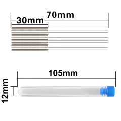 Aokin Kit de nettoyage de buse d'imprimante 3D, 10 aiguilles de 0.4mm, kit d'outils de nettoyage de buse en acier inoxydable
