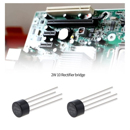 The Lord of the Tools 30pcs 2W10 2A 1000V Diodes Redresseur en Pont Axiales 1000 Volts Pleine Onde Silicone Pont Diodes Redresse