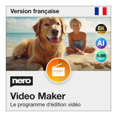 Nero Video Maker 2026 | Logiciel de Montage Vidéo | Créer et Éditer Vidéos et Diaporamas | 4K 8K HD | 1000+ Effets et Modèles |
