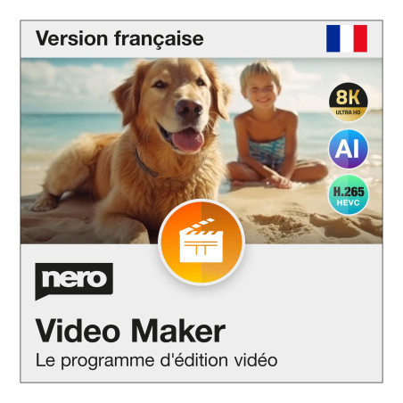 Nero Video Maker 2026 | Logiciel de Montage Vidéo | Créer et Éditer Vidéos et Diaporamas | 4K 8K HD | 1000+ Effets et Modèles |