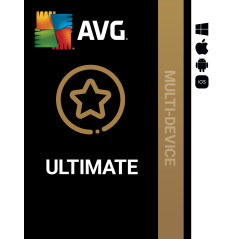 AVG Ultimate 2026 - Antivirus avec AVG Secure VPN et AVG TuneUp pour Accélérer votre PC - | 10 appareil | 1 An | PC/Mac/Android/
