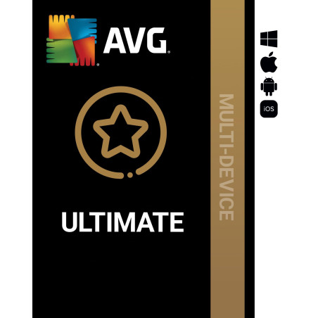 AVG Ultimate 2026 - Antivirus avec AVG Secure VPN et AVG TuneUp pour Accélérer votre PC - | 10 appareil | 1 An | PC/Mac/Android/