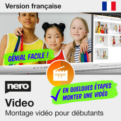 Nero Video 2026 pour Débutants | Logiciel Montage Vidéo Facile | Créer Vidéos et Diaporamas | 1000+ Effets et Modèles | Fond Ver
