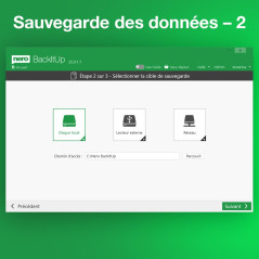 Logiciel sauvegarde Nero BackItUp | Sauvegarde automatique, Cloud, chiffrement AES 256 bits & Restauration | Licence à vie | 1 P