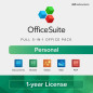 OfficeSuite Personal Compatible with Microsoft® Office Word® Excel® & PowerPoint® and Adobe® PDF - 1 Year License for 1 Windows OfficeSuite Personal Compatible with Microsoft® Office Word® Excel® & PowerPoint® and Adobe® PDF - 1 Year License for 1 Windows