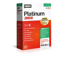 Nero Platinum 365 | Suite multimédia | Logiciel montage vidéo 4K/8K | Sauvegarde PC | Gestion photos | Optimisation | Licence 1