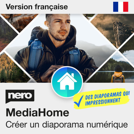 Nero MediaHome Diaporama Voyage | Créer Présentations avec Photos et Vidéos de Voyage | Musique et Effets | Licence à vie | 1 PC
