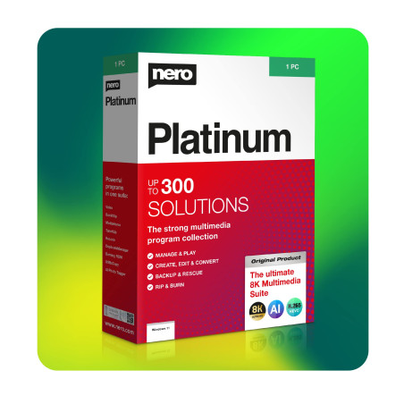 Nero Super Bundle | Suite Multimédia : Montage Vidéo, Gravure CD/DVD, Sauvegarde, Gestion Photos, Optimisation PC, Récupération 