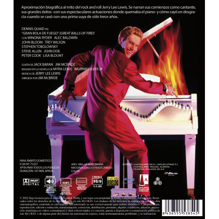 Great Balls of Fire! ou la légende vivante du rock and roll 1989 Blu-ray EU-Import Langue Français
