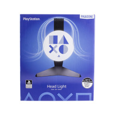 Paladone Support casque lumineux PlayStation - Officiellement licencié, Porte-écouteurs pour setup de gamer, Cadeau pour gamers,