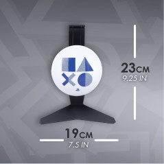 Paladone Support casque lumineux PlayStation - Officiellement licencié, Porte-écouteurs pour setup de gamer, Cadeau pour gamers,