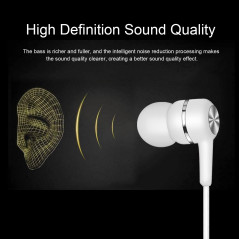 Rtinle Écouteurs Filaire,Écouteurs Intra-Auriculaires,avec Microphone et Controle Volume,Jack 3.5mm Universel,Ergonomique oreill