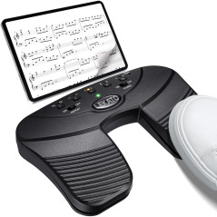LEKATO Bluetooth Page Turning Pédale Silencieux Partitions Page Turner Pédale pour Tablette et Téléphone