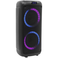 BoomTone DJ Boomaster 300 Enceinte Bluetooth Lumineuse LED Portable puissante 250W, Enceinte Karaoke, Bluetooth sans Fil, TWS, R