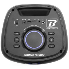 BoomTone DJ Boomaster 300 Enceinte Bluetooth Lumineuse LED Portable puissante 250W, Enceinte Karaoke, Bluetooth sans Fil, TWS, R