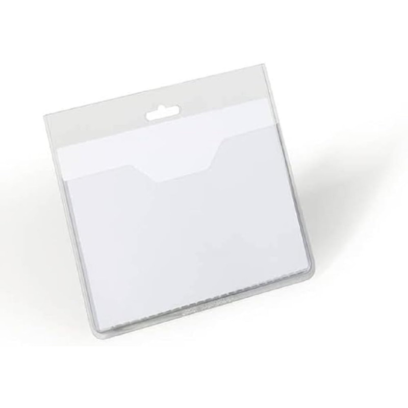 Durable - Pochette porte-badge ouverte au dos - Format 60 x 90 mm - Transparent - Boite de 20 - 813619 Durable - Pochette porte-badge ouverte au dos - Format 60 x 90 mm - Transparent - Boite de 20 - 813619