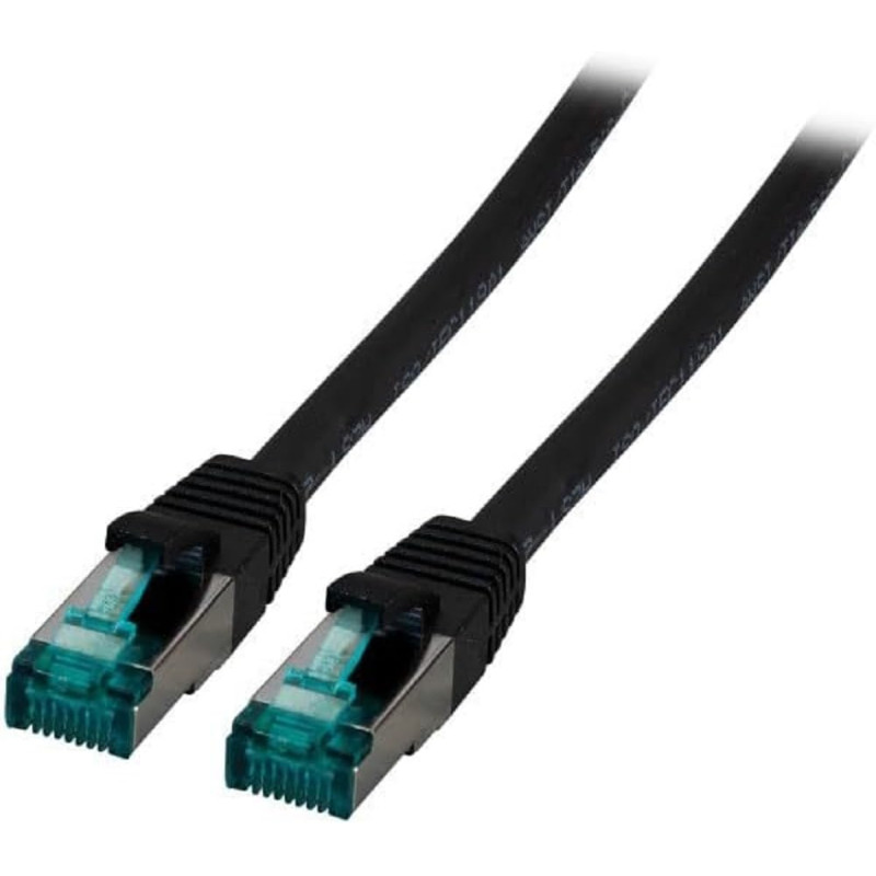 EFB RJ45 CABLE DE RED S/FTP, CAT.6A, LSZH, 25M, NEGRO