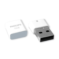 Philips Pico Édition High Speed clé USB 2.0 32 Go Ultra Small pour PC, Ordinateur Portable, Smart TV, Audio pour Voitures et Aut
