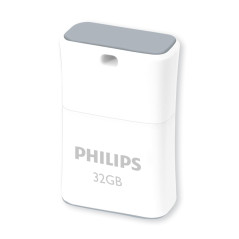 Philips Pico Édition High Speed clé USB 2.0 32 Go Ultra Small pour PC, Ordinateur Portable, Smart TV, Audio pour Voitures et Aut