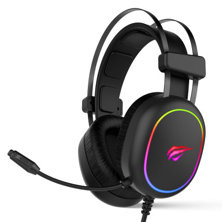 Havit Gaming Headphone RGB Black 2016D Casque avec Fil Arceau Jouer Noir