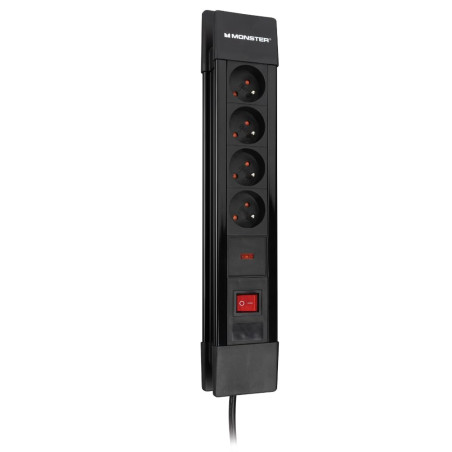 MONSTER - Power Parafoudre Parasurtenseur 4 AC FR - 608 Joules de Protection - Elimine Les interférences du Secteur - Améliore l