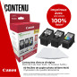 Canon PG-540 XL CL-541XL Pack de 3 Cartouches Capacité L et XL (2X Noir capacité L, 1x Couleur capacité XL) Certifié 50 Feuilles Canon PG-540 XL CL-541XL Pack de 3 Cartouches Capacité L et XL (2X Noir capacité L, 1x Couleur capacité XL) Certifié 50 Feuilles