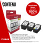 Canon PG-575XL x 2 / CL-576XL Cartouches d'encre Authentiques à Haut rendement, Lot de 3 (2 x Noir, 1 x Couleur) - Carton Multip Canon PG-575XL x 2 / CL-576XL Cartouches d'encre Authentiques à Haut rendement, Lot de 3 (2 x Noir, 1 x Couleur) - Carton Multip