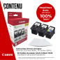 Canon PG-560XL x 2 / CL-561XL Lot de 3 Cartouches d'encre Authentiques à Haut rendement (2 x Noir, 1 x Couleur) ; Comprend 50 Fe Canon PG-560XL x 2 / CL-561XL Lot de 3 Cartouches d'encre Authentiques à Haut rendement (2 x Noir, 1 x Couleur) ; Comprend 50 Fe
