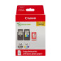 Canon Pack Encre & Papier - PG-540/CL-541 Cartouches d'encre Authentiques pour imprimante - 2 Packs (1 x Noir, 1 x Couleur) & Pa